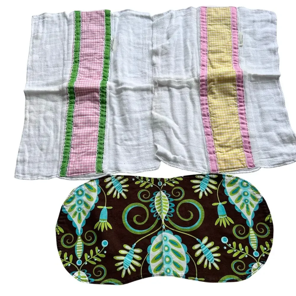 Handmade Burp Cloth Bundle - Adorable & Absorbent!